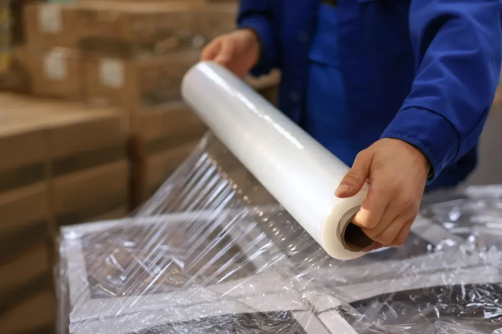 rouleau de plastique